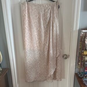 Cato Beige Floral Maxi Skirt